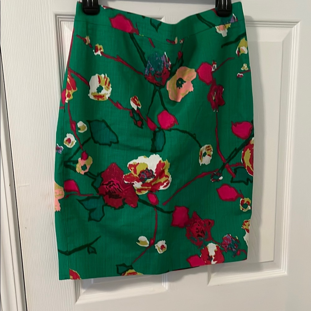 Floral Green Skirt